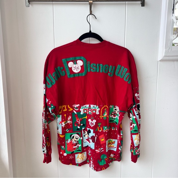 Rare Disney World Parks Holiday Mickey Fab Five 2020 Spirit Jersey Red Adult XS - Picture 3 of 6